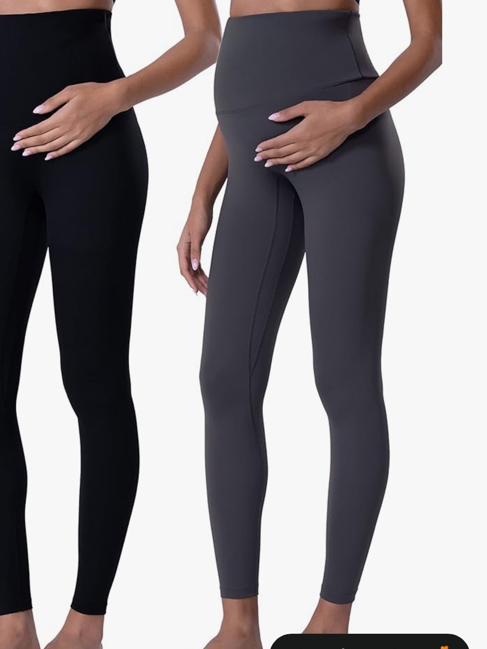 POSHDIVAH Maternity Over-The-Belly Leggings